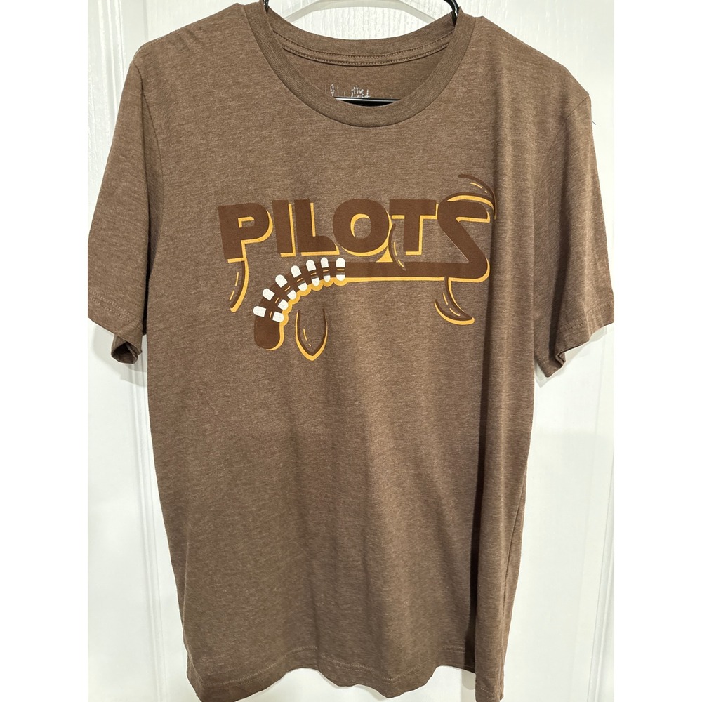 The Lost Bros Pilots Chewie 77 Star Wars T Shirt Mens Large Brown Short SleeveS
